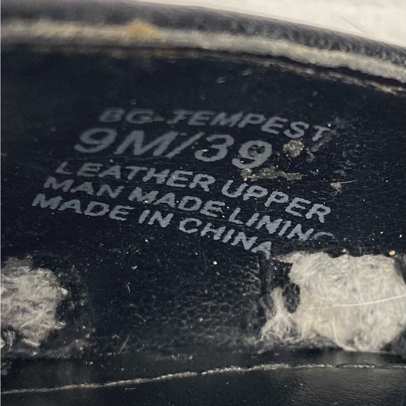 Sz 9 BCBGeneration BG-Tempest Black Vintage Devon Leather High Heel Wedge… - Picture 12 of 16